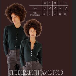 Elizabeth James Polo Women's V-Neck Sweater - Black